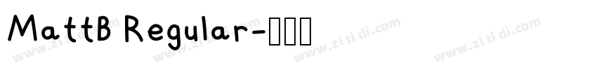 MattB Regular字体转换 MattB Regular字体转换
